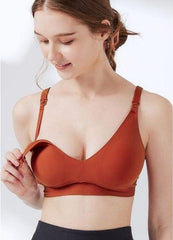 Mamaway Ultra Silky Seamless Maternity & Nursing Bra Rust 210826O | The Nest Attachment Parenting Hub
