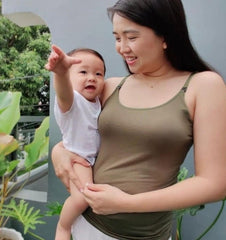 MOMents Nursing Camisole for easy breastfeeding session | The Nest Attachment Parenting Hub