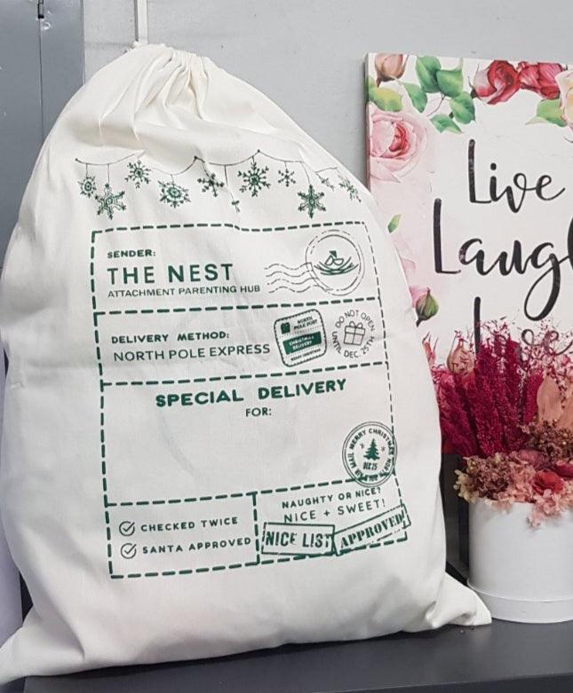 Nest Merch: Christmas Sack | The Nest Attachment Parenting Hub