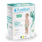 PureBorn Size 5 - Extra Large Pull Ups Bamboo Diapers (12-16kg) | The Nest Attachment Parenting Hub