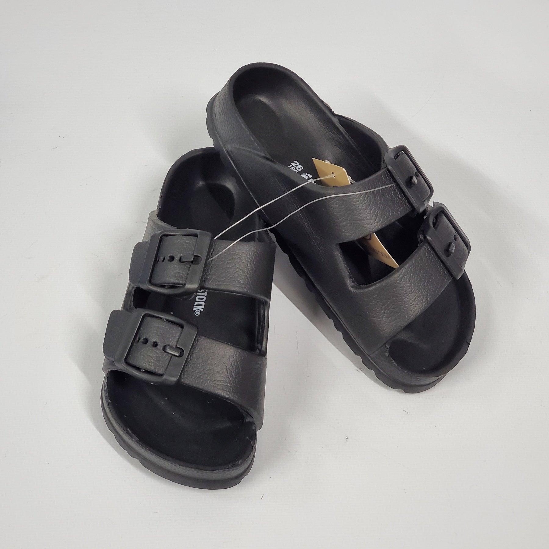 Slip-on Adjustable & Lightweight Slippers - Black | The Nest Attachment Parenting Hub