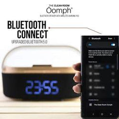 The Clean Room Oomph Bluetooth Speaker With Wireless Charging Pad | The Nest Attachment Parenting Hub