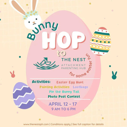 Bunny Hop Easter Egg Hunt at The Nest APH | The Nest Attachment Parenting Hub