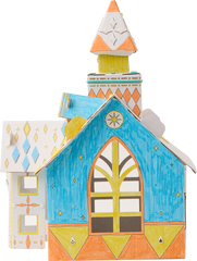 Flower Monaco DIY Paper House Painting