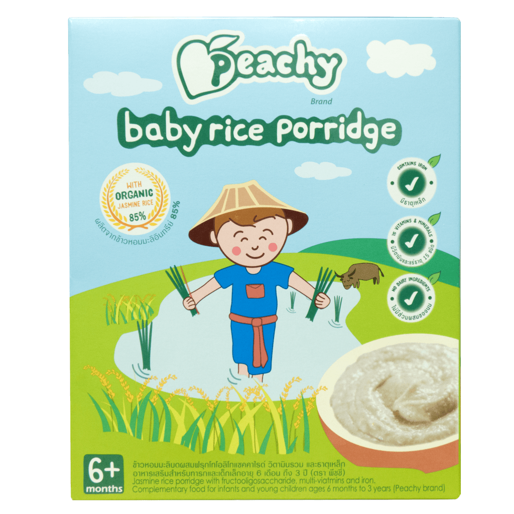 Peachy Baby Rice Porridge 6m+ | The Nest Attachment Parenting Hub