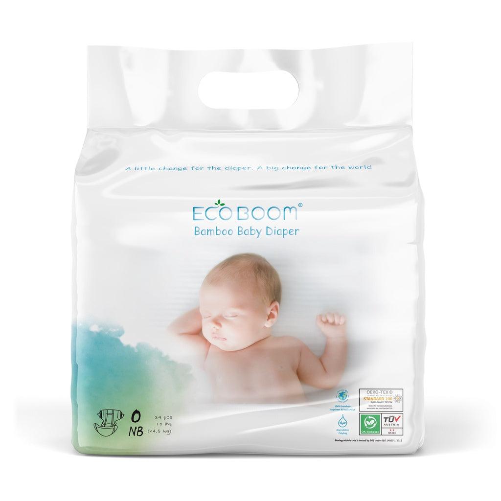 Eco Boom Premium Bamboo Biodegradable Tape Diaper (Trial Packs) | The Nest Attachment Parenting Hub