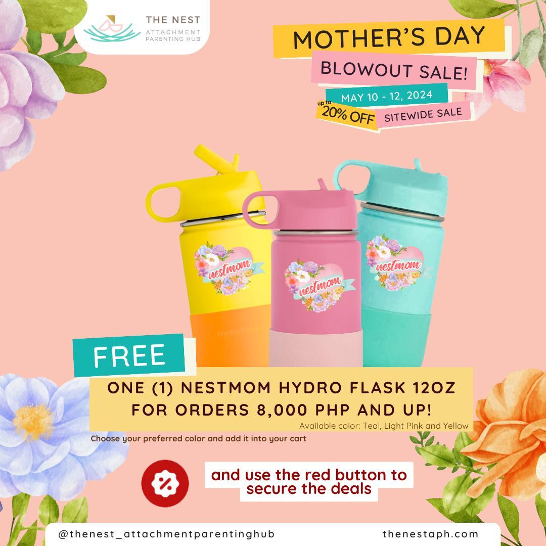 Nest Merch : NestMom Hydro Flask 12oz | The Nest Attachment Parenting Hub