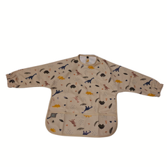 Nathan & Emma Long Sleeve Baby Bib with Wide Food Catcher