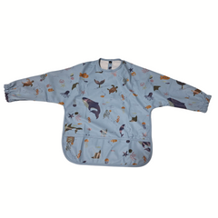 Nathan & Emma Long Sleeve Baby Bib with Wide Food Catcher