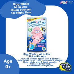 Little Heart Bigg Whale All in One Onion Sticker for Night Time