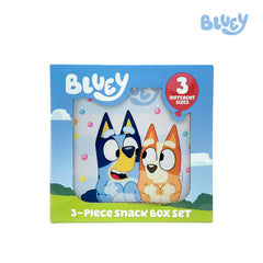 Totsafe Bluey & Bingo 3D Buddy 3-Piece Snack Box Set