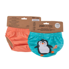 Zoocchini UPF50 Swim Diaper Set of 2 (Baby/Toddler) - Parker the Penguin | The Nest Attachment Parenting Hub