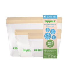 Zippies Color Reusable Bags Linen Dreams Sampler Pack