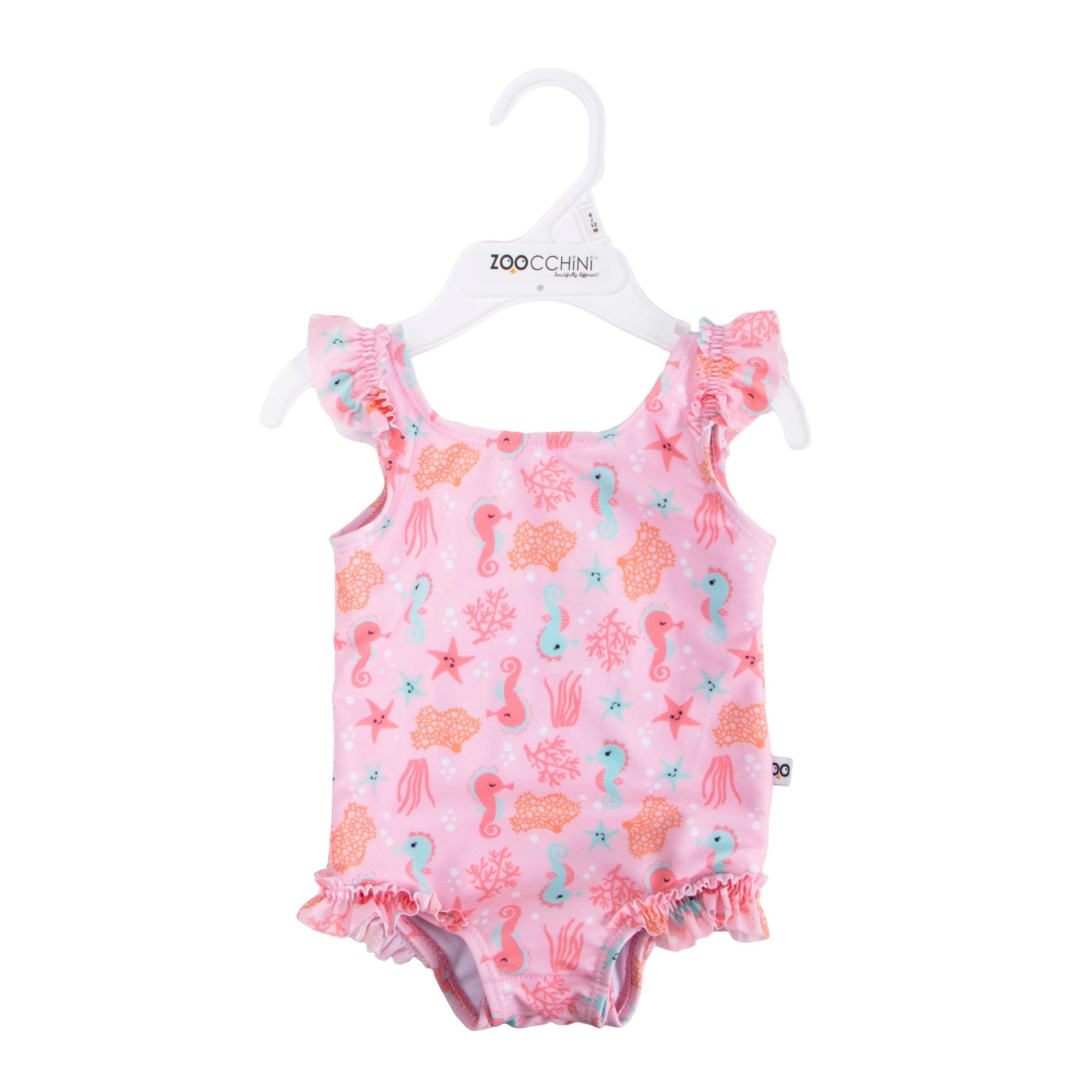 Zoocchini Baby Girl UPF50 Snap Swimsuit | The Nest Attachment Parenting Hub