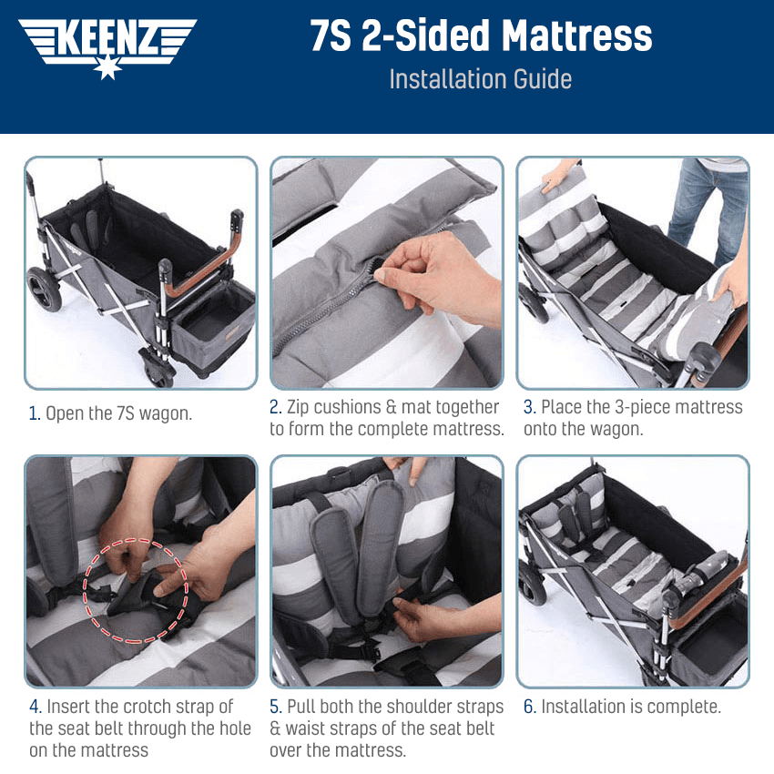 Keenz 7S Stroller Wagon Dual Sided Mattress | The Nest Attachment Parenting Hub