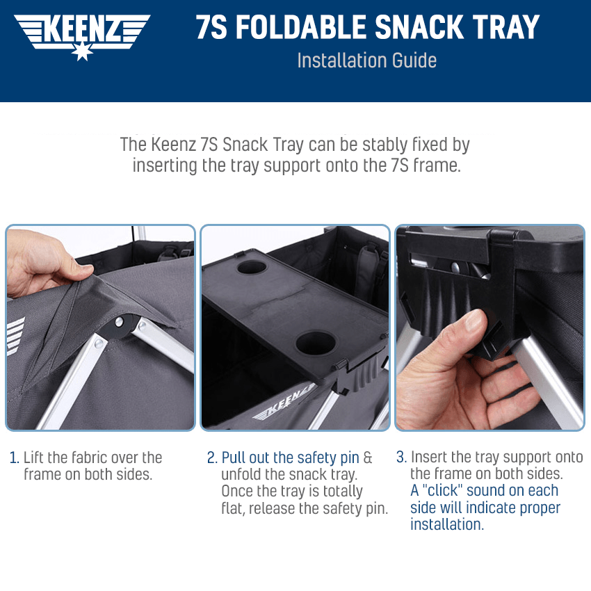 Keenz 7S Stroller Wagon Portable Snack Tray | The Nest Attachment Parenting Hub