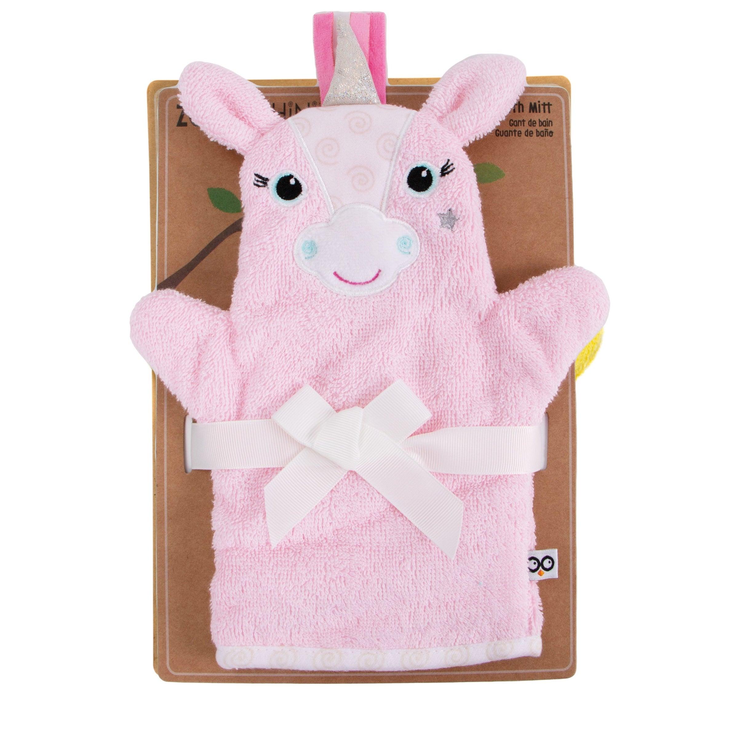 Zoocchini Baby Snow Terry Bath Mitt | The Nest Attachment Parenting Hub