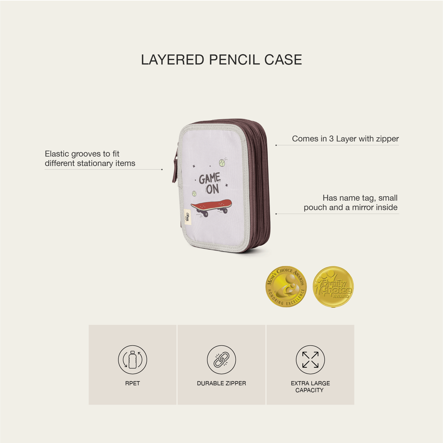 Citron Multi-Layered Pencil Case | The Nest Attachment Parenting Hub