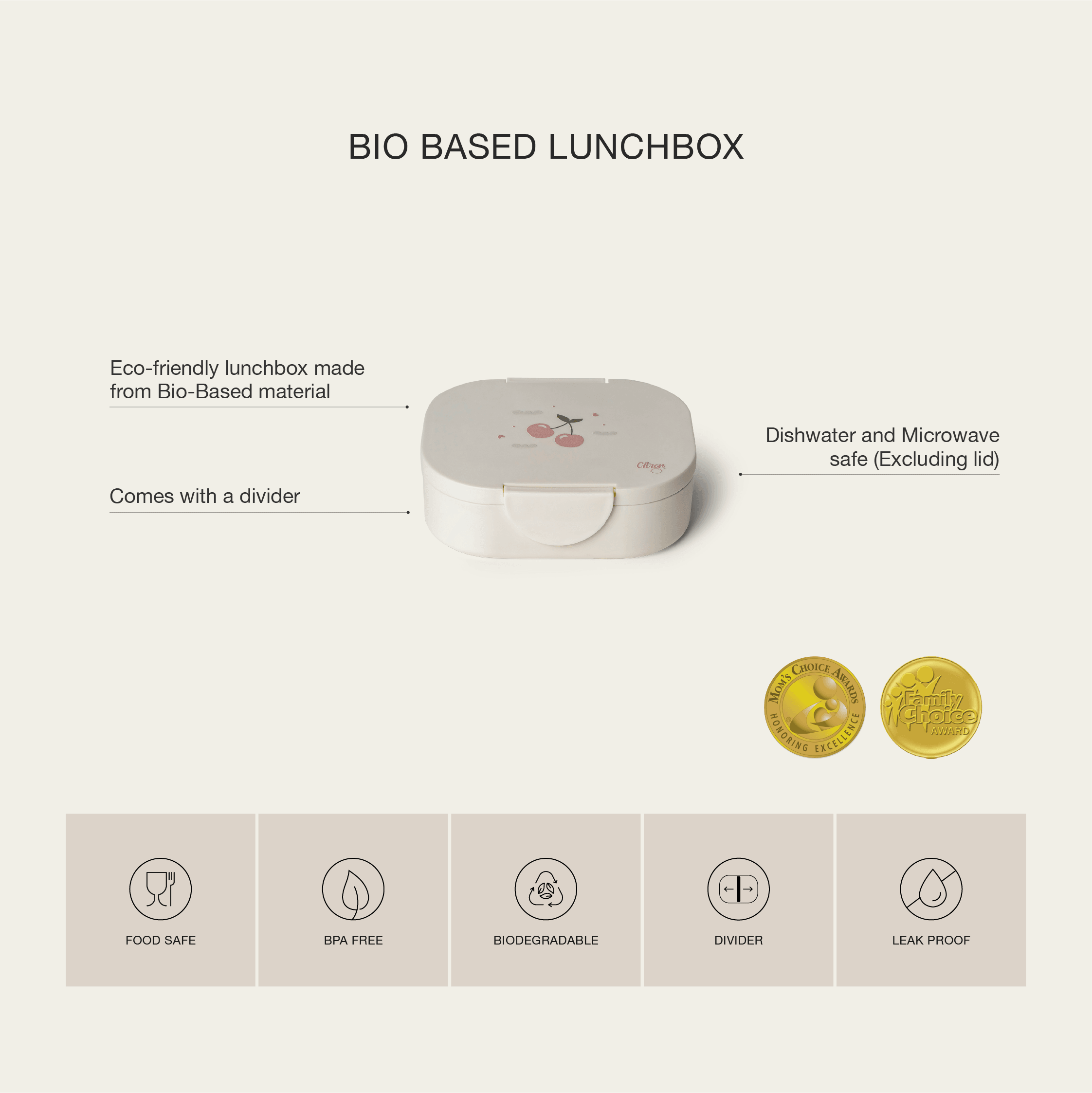 Citron PLA Lunchbox 18m+ | The Nest Attachment Parenting Hub