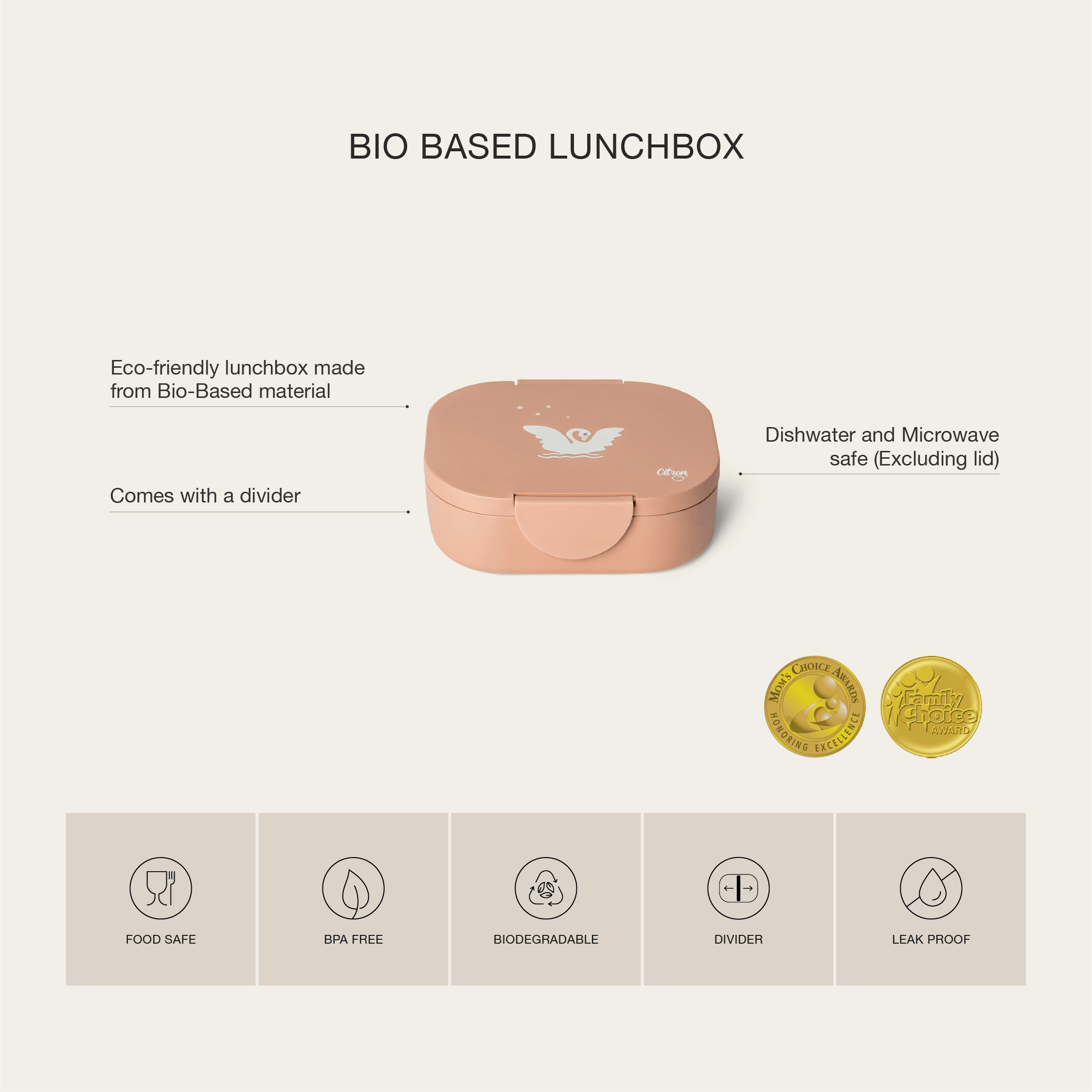 Citron PLA Lunchbox 18m+ | The Nest Attachment Parenting Hub