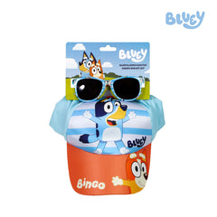 Totsafe Bluey and Bingo Sun Fun Cap and Sunglasses Set 3+