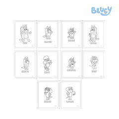 Artlings Bluey Color Fun Kit Bluey and Bingo Playtime Series
