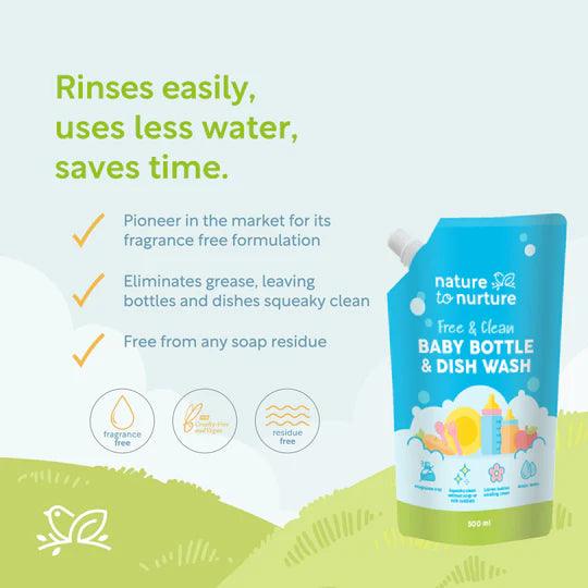 Nature to Nurture Baby Bottle and Dish Wash | The Nest Attachment Parenting Hub