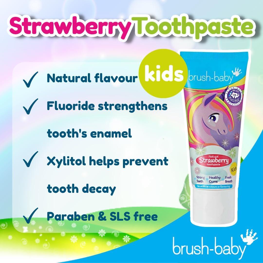 Brush-Baby Baby & Toddler Toothpaste with Xylitol 50ml (0m to 3y) | The Nest Attachment Parenting Hub