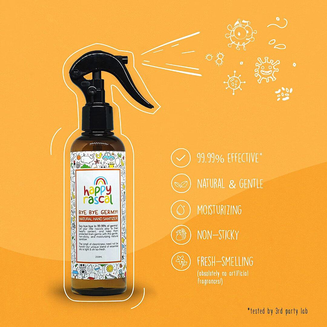 Happy Rascal Bye Bye Germy! Natural Hand Sanitizer | The Nest Attachment Parenting Hub