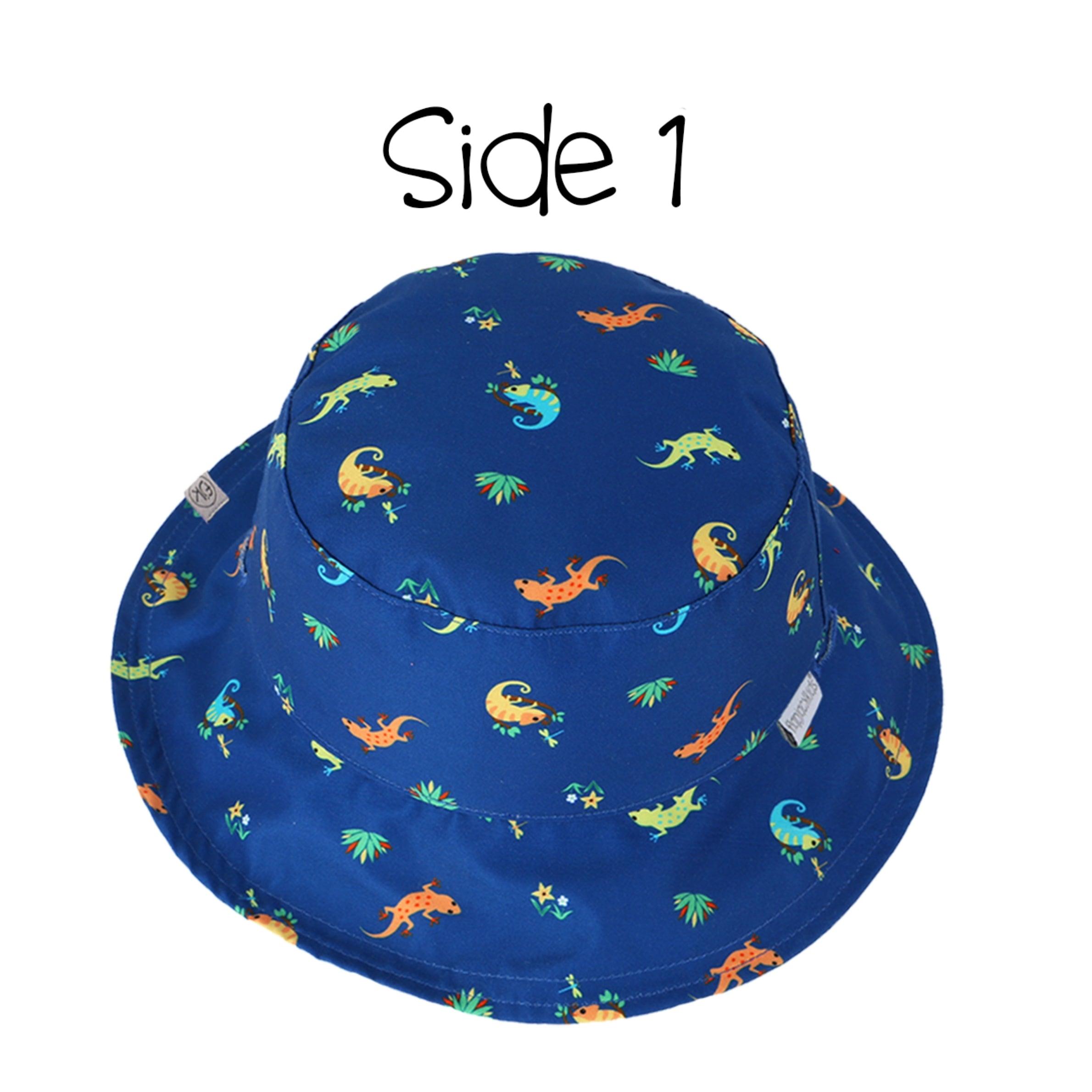 FlapJackKids UPF50 Reversible Sun Hat- Cameleon / Tropical | The Nest Attachment Parenting Hub