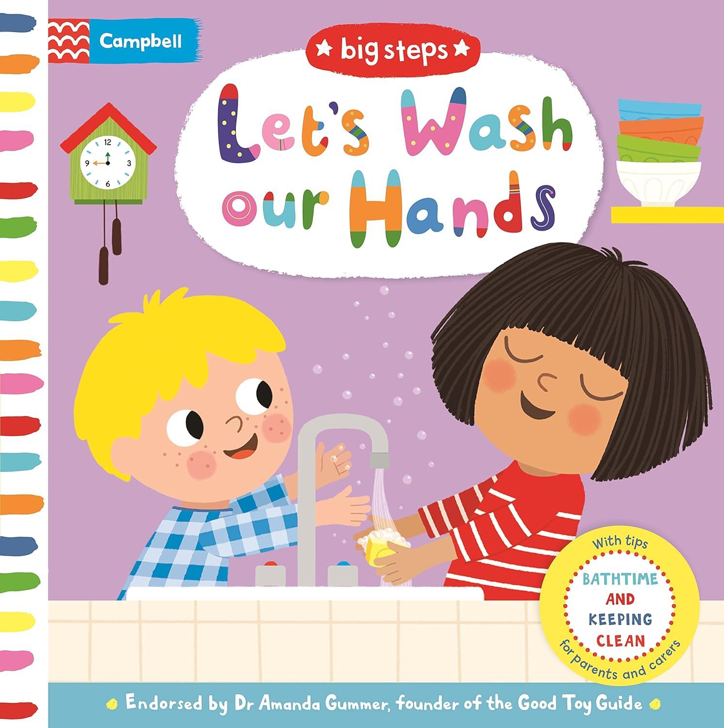 Campbell Big Steps Interactive Board Book: Let's Wash Our Hands | The Nest Attachment Parenting Hub