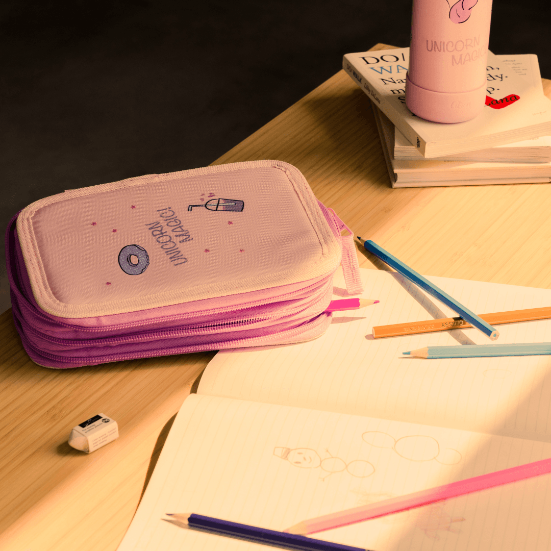 Citron Multi-Layered Pencil Case | The Nest Attachment Parenting Hub