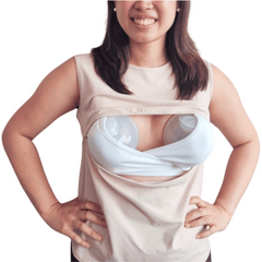 Elation Breastfeeding Tank Top with Double Zippers