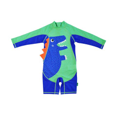 Zoocchini UPF50 Rashguard Swimsuit- Devin the Dinosaur | The Nest Attachment Parenting Hub