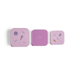 Citron Stackable Stainless steel Lunchbox Set of 3 | The Nest Attachment Parenting Hub