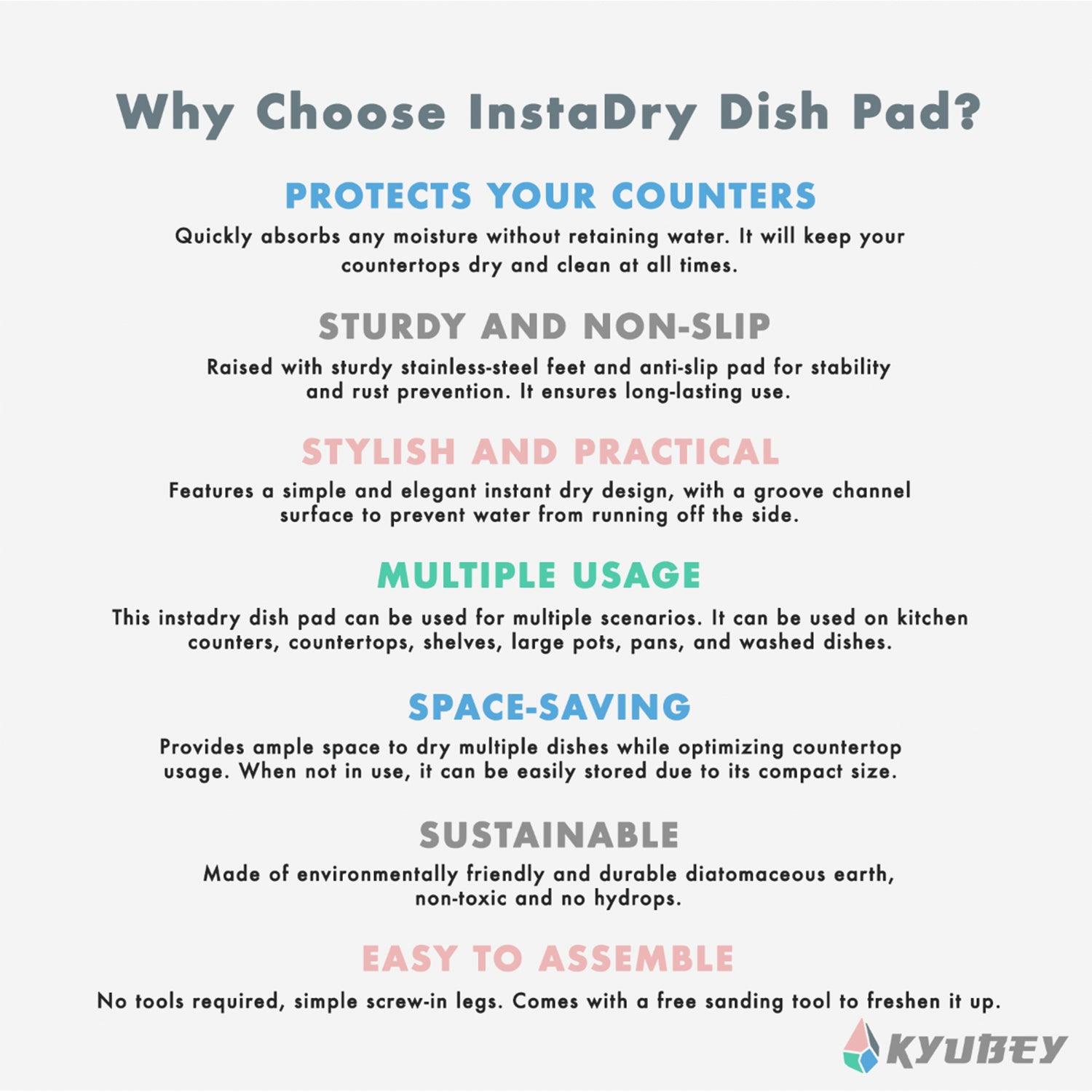 Kyubey Instadry Dish Pad | The Nest Attachment Parenting Hub