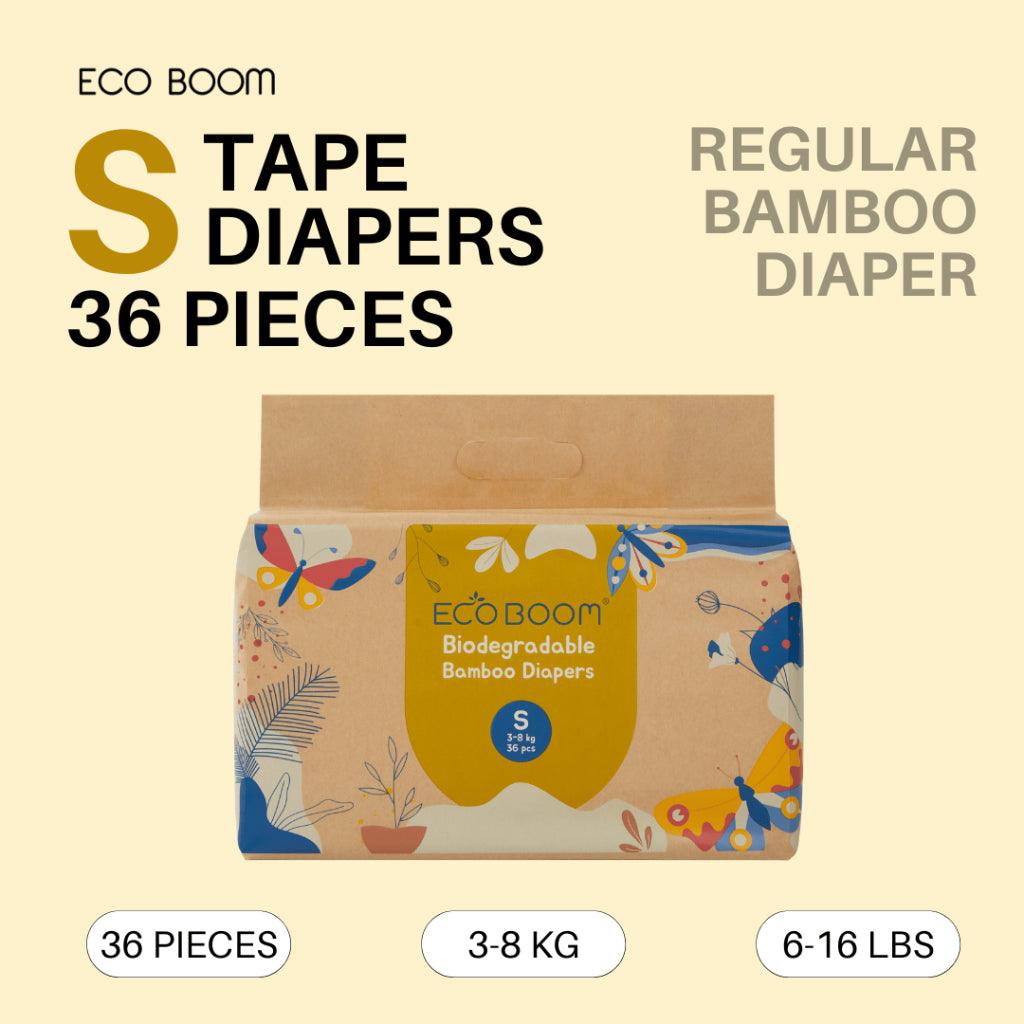 Eco Boom Regular Biodegradable Bamboo Tape Diapers (Trial Packs) | The Nest Attachment Parenting Hub