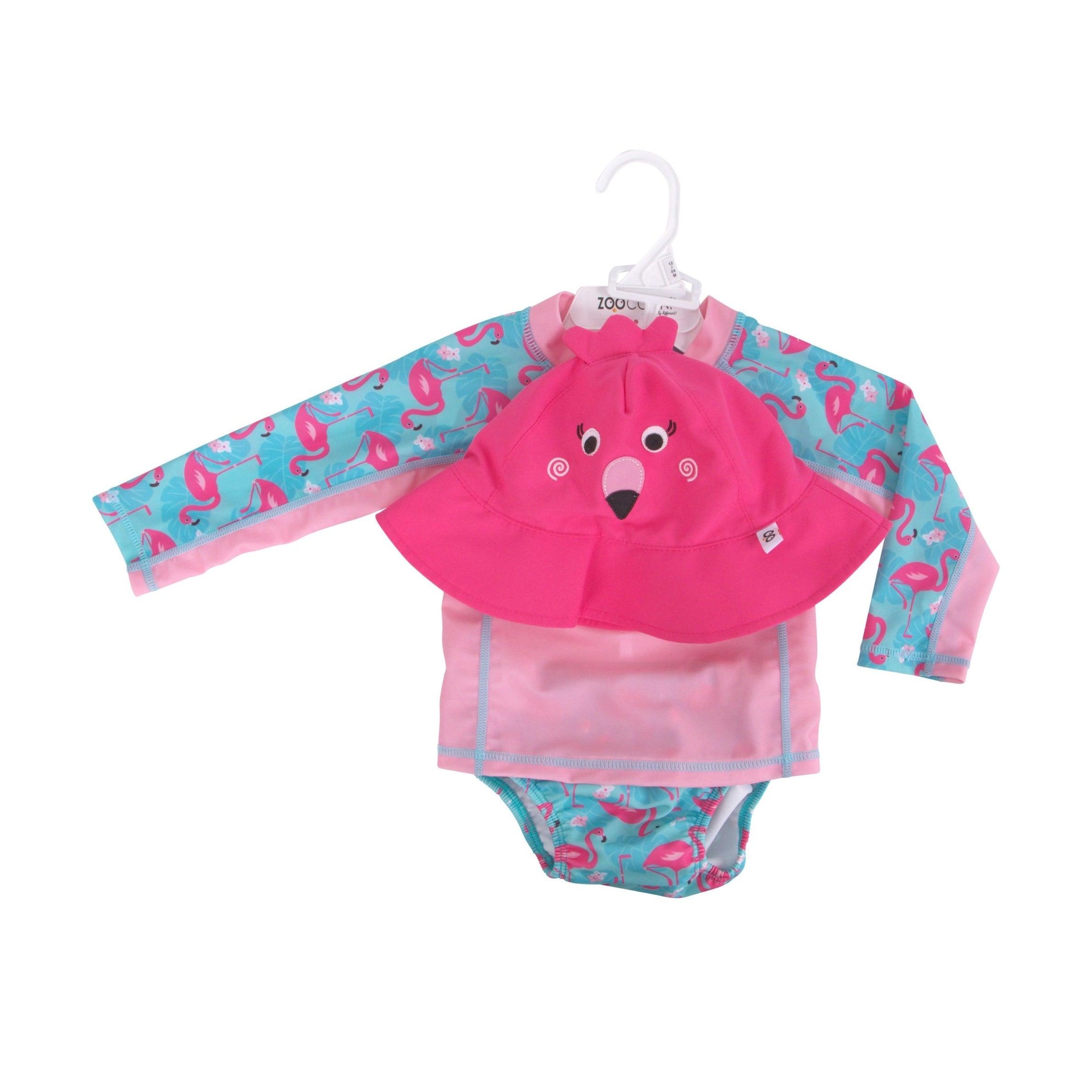 Zoocchini UPF50 3-Piece Swim Set (Sunhat, Rashguard & Diaper Set) | The Nest Attachment Parenting Hub