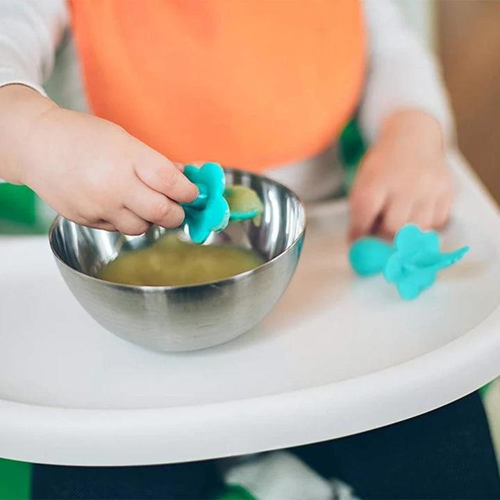 Grabease Ergonomic Utensils with Travel Case | The Nest Attachment Parenting Hub