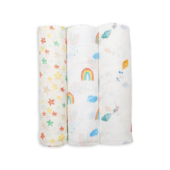 Lulujo Bamboo Muslin (Set of 3) | The Nest Attachment Parenting Hub