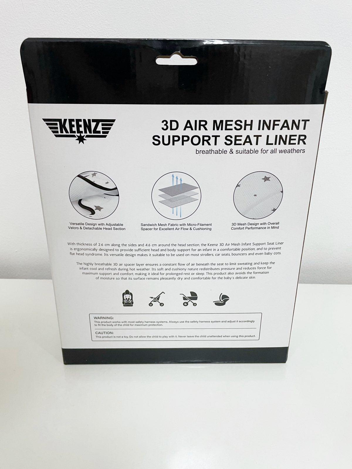 Keenz 3D Air Mesh Infant Support Seat Liner | The Nest Attachment Parenting Hub