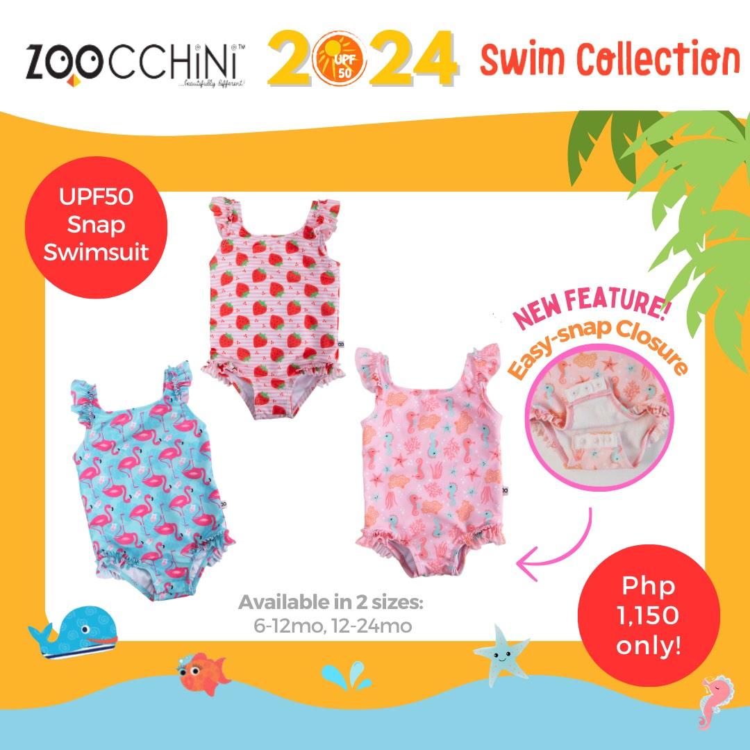 Zoocchini Baby Girl UPF50 Snap Swimsuit | The Nest Attachment Parenting Hub