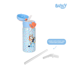 Totsafe Bluey Kids Stainless Steel insulated Sippy Bottle 350ml