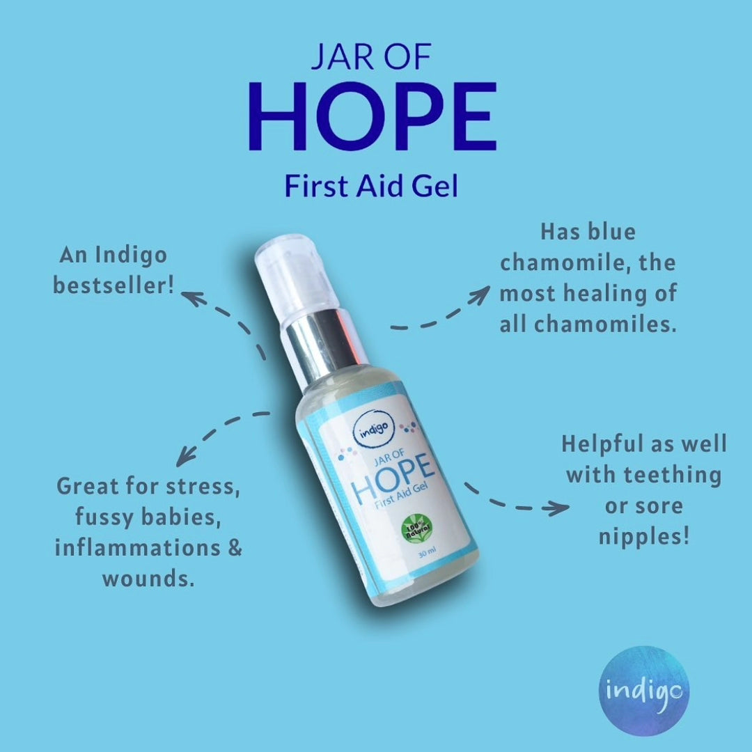 Indigo Baby Jar of Hope First Aid Gel 30ml | The Nest Attachment Parenting Hub