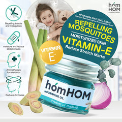 homHOM Nourishing Oil Balm Vit E Balm, Lemongrass & Eucalyptus 25g 0m+