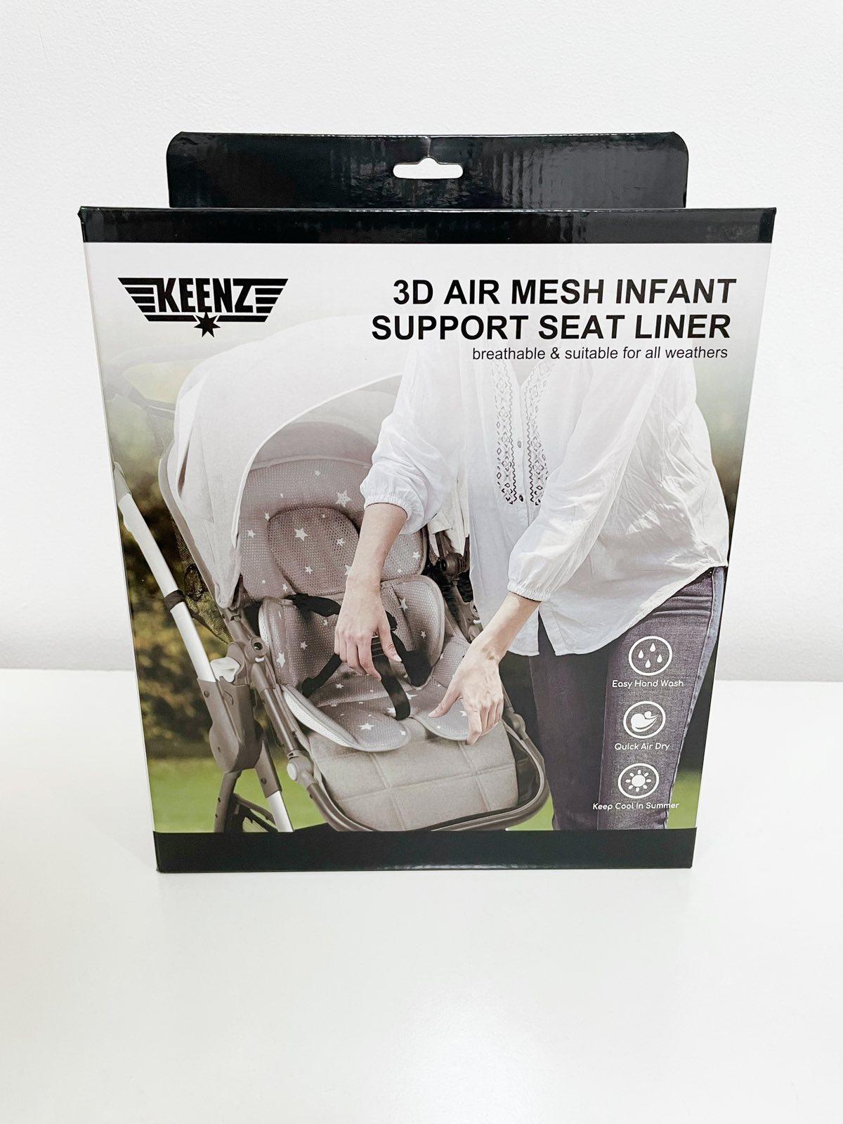 Keenz 3D Air Mesh Infant Support Seat Liner | The Nest Attachment Parenting Hub