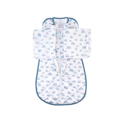 Dreamland Baby Dream Weighted Sleep Swaddle & Sack - Blue Rainbow | The Nest Attachment Parenting Hub