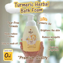 Khun Turmeric Bath Foam for Brighter and Silkier Skin 250ml | The Nest Attachment Parenting Hub