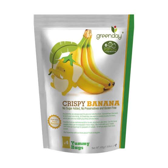 Greenday Crispy Banana 48g (12g x 4) | The Nest Attachment Parenting Hub