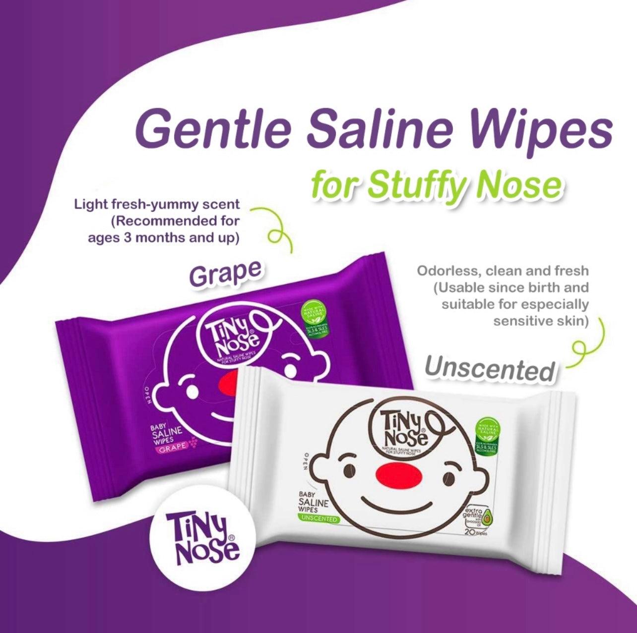 Tiny Nose Baby Saline Wipes Grapes 3m+ | The Nest Attachment Parenting Hub